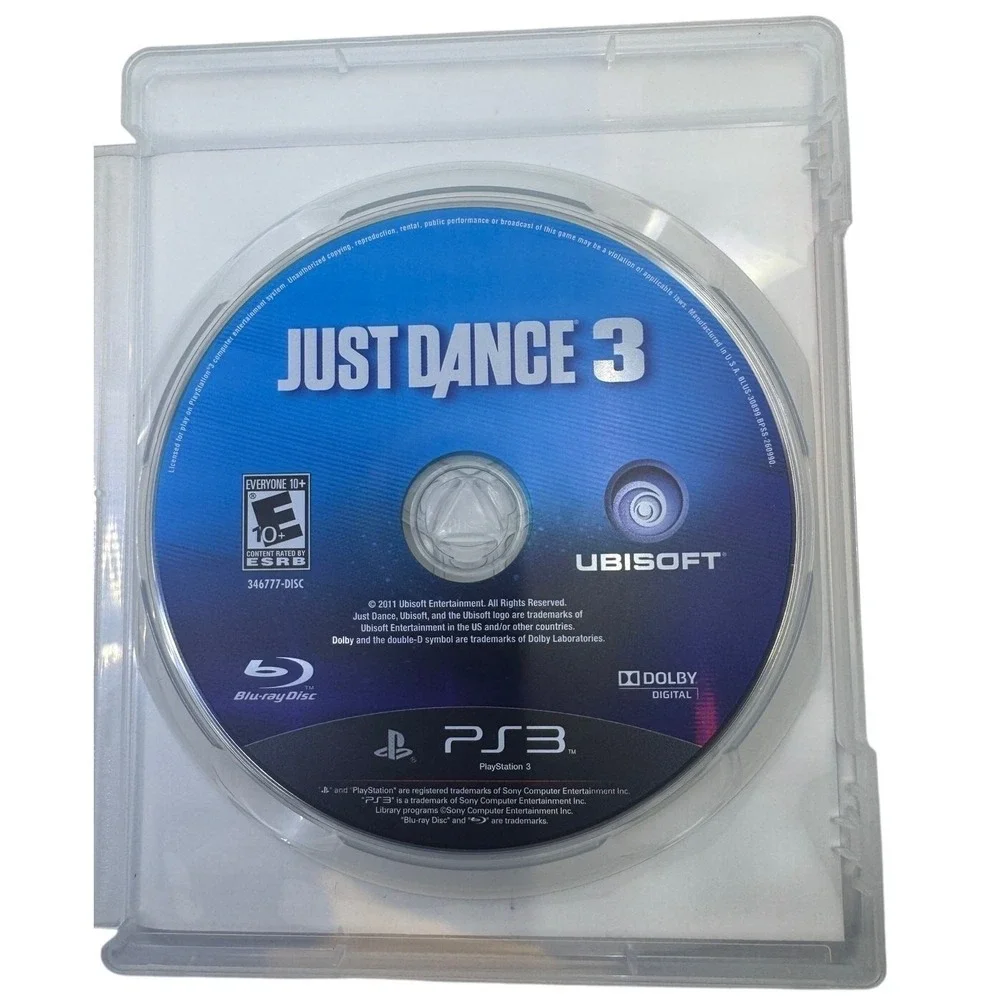Just‎ Dance 3 Sony PlayStation 3 PS3 Game Complete w/ Manual Move Required